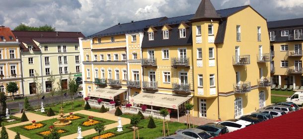 Das beliebte 4-Sterne Kurhotel Bajkal in Franzensbad (Frantiskovy lazne)