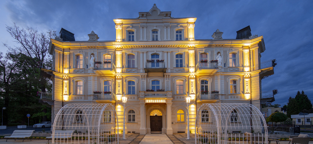 Das 4-Sterne Spa Hotel Esplanade in Franzensbad, die Depandece des Hotels Monti