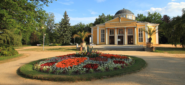 Die Glauberquellehalle in Frantiskovy lazne