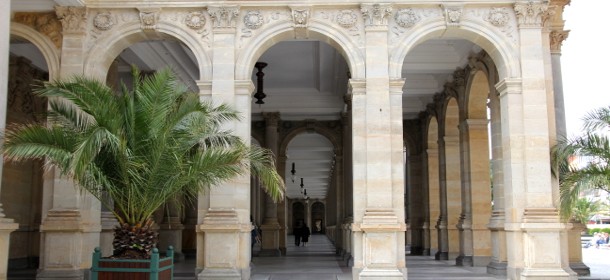 Die Mühlbrunnkolonnade von Karlovy Vary / Karlsbad Tschechien