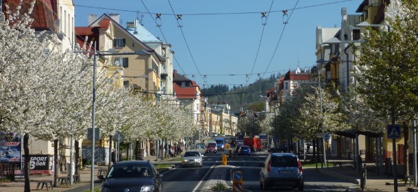 Die Hauptstraße von Marienbad, einfach wunderschön...