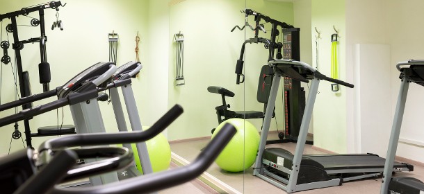 Fitnessraum, direkt im Hotel