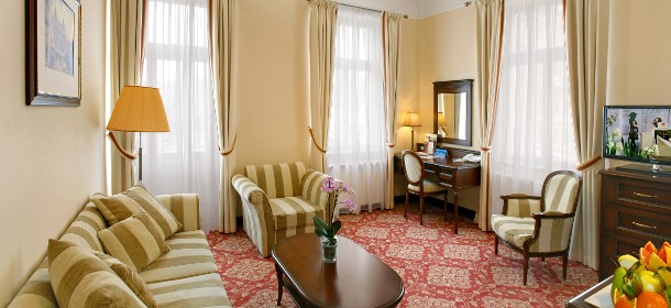 Das Appartement Imperial mit separatem Schlafzimmer