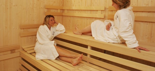 Die Finnische Sauna direkt im Spa Bereich "AQUA" 