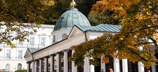 Architektonisch die schönste Trinkhalle im Böhmischen Bäderdreieck