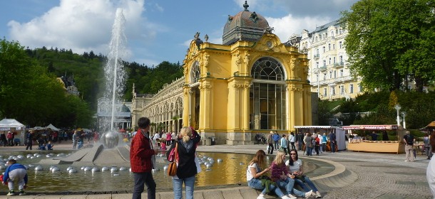 Die weltberühmte Kurkolonnade von Marienbad-Marianske lazne