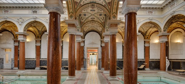 Die historische Badelandschaft "Römer Bad" direkt im Hotel Nove lazne