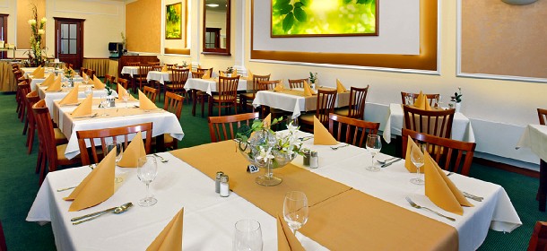 Hoteleigenes Restaurant Sophia, leckere Spezialitäten der Böhmischen Küche