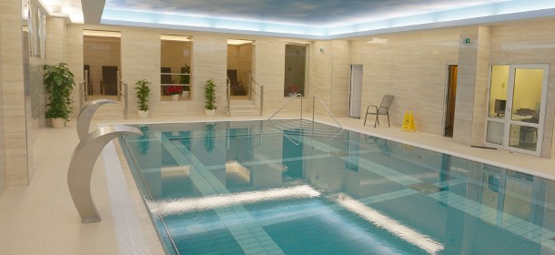Pool mit Massagedüsen (12 x 6 m) 