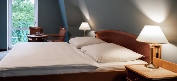 Junior Suite mit Balkon besitzt eine Fläche von 26 bis 31 Quadratmetern