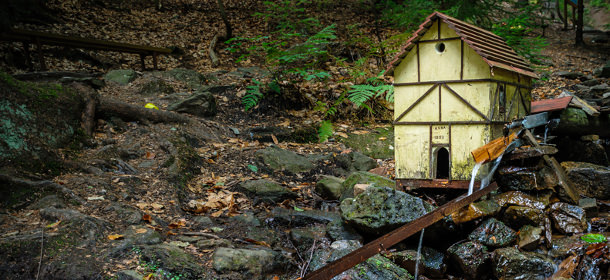 Tal der Mühlen in St. Joachimsthal, eine Attraktion die mehr als 100 Jahre alt ist.